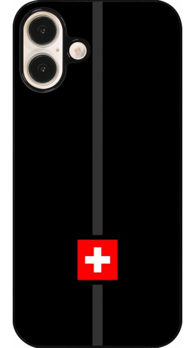 Coque iPhone 16 Plus - Canton CH noir