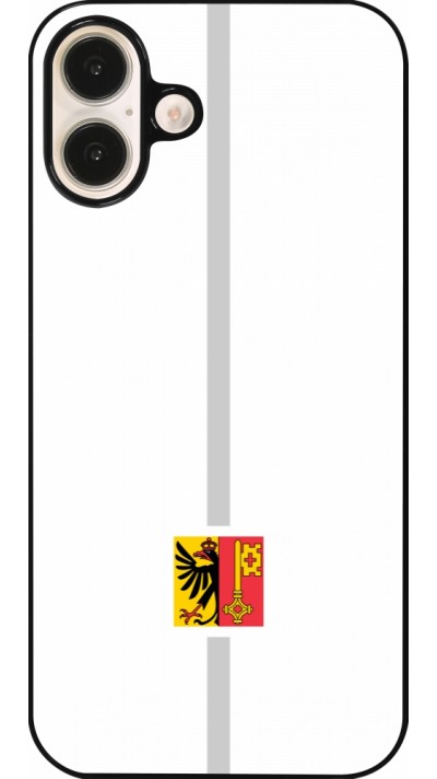 Coque iPhone 16 Plus - Canton GE blanc