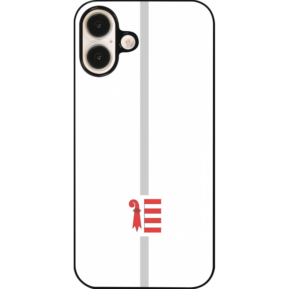 Coque iPhone 16 Plus - Canton JU blanc