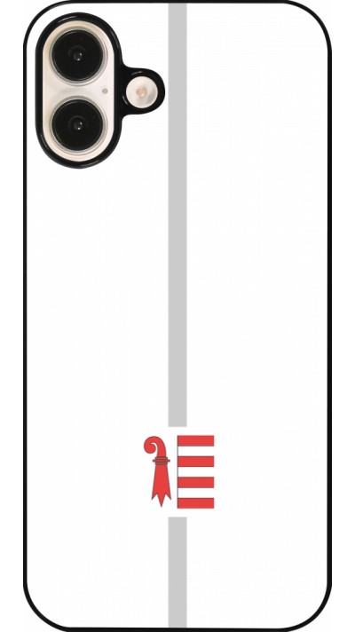 Coque iPhone 16 Plus - Canton JU blanc