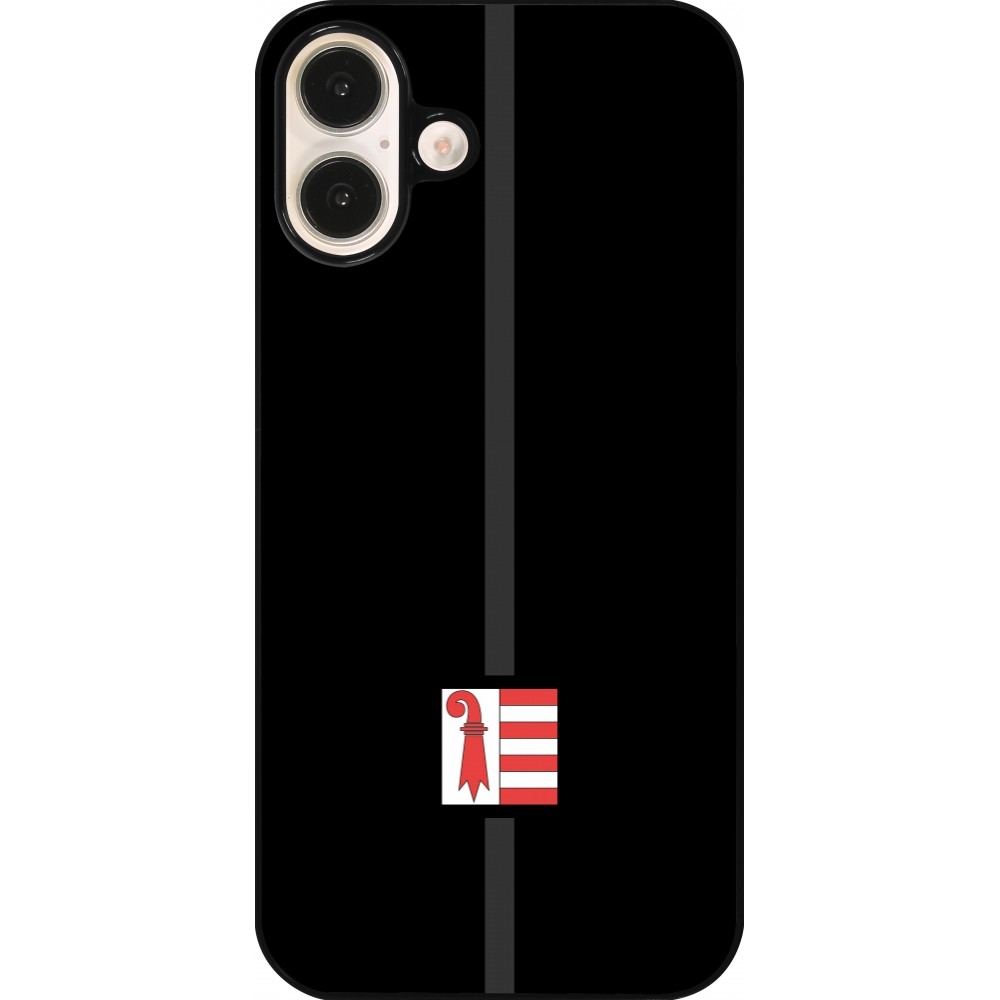 Coque iPhone 16 Plus - Canton JU noir