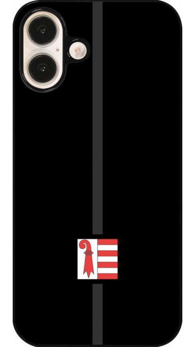 Coque iPhone 16 Plus - Canton JU noir