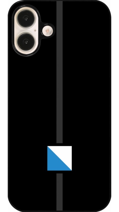 Coque iPhone 16 Plus - Canton ZH noir