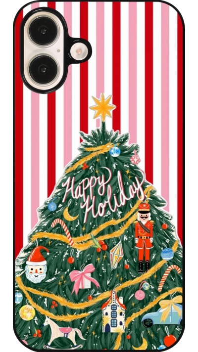 iPhone 16 Plus Case Hülle - Christmas 25 Happy Holiday