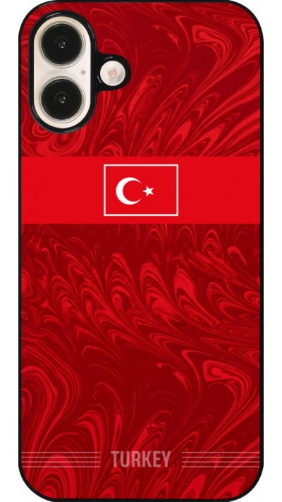 iPhone 16 Plus Case Hülle - Türkei 2026 personalisierbares Fussballtrikot