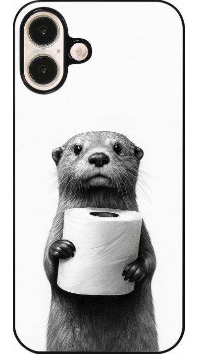 Coque iPhone 16 Plus - Loutre papier de toilette