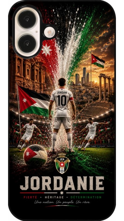 iPhone 16 Plus Case Hülle - Fussball Jordanien splash 2026