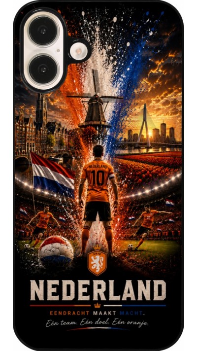 iPhone 16 Plus Case Hülle - Fussball Niederlande splash 2026