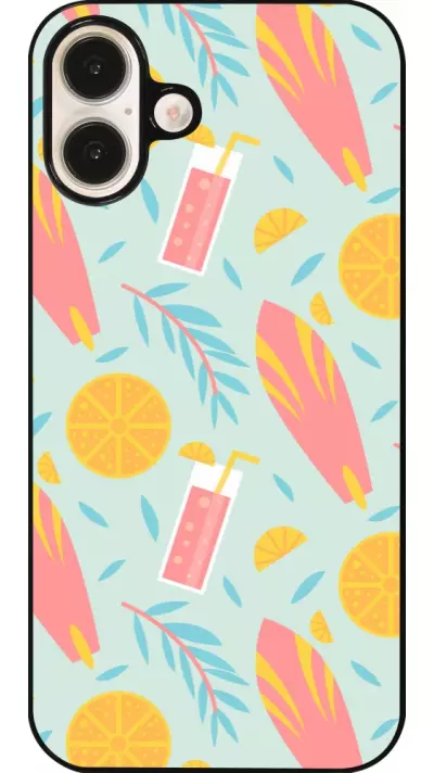 Coque iPhone 16 Plus - Summer 2025 Pattern citron