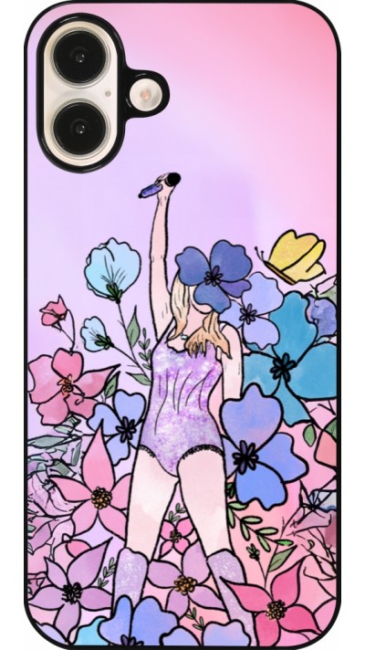 Coque iPhone 16 Plus - Taylor Swift Sketch - Pink