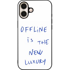 iPhone 16 Plus Case Hülle - Silikon schwarz Offline is the new luxury