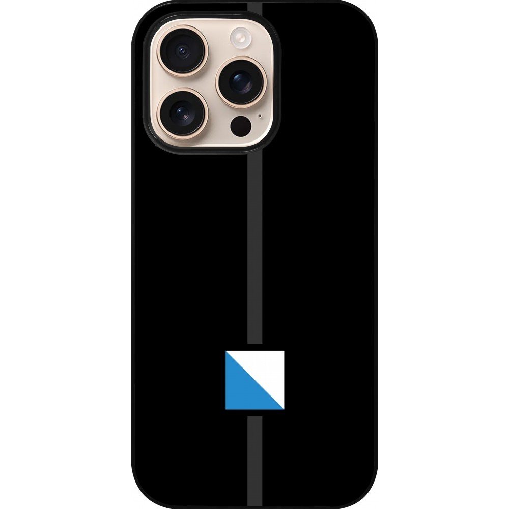 Coque iPhone 16 Pro - Canton ZH noir