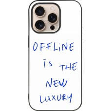 iPhone 16 Pro Case Hülle - Silikon schwarz Offline is the new luxury