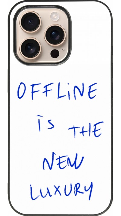 iPhone 16 Pro Case Hülle - Silikon schwarz Offline is the new luxury