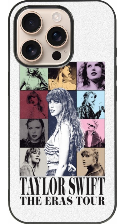 Coque iPhone 16 Pro - Silicone rigide noir Taylor Swift The Eras Tour