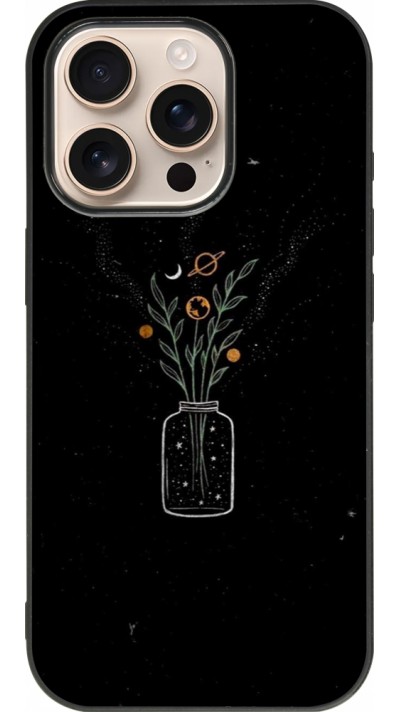 Coque iPhone 16 Pro - Silicone rigide noir Vase black