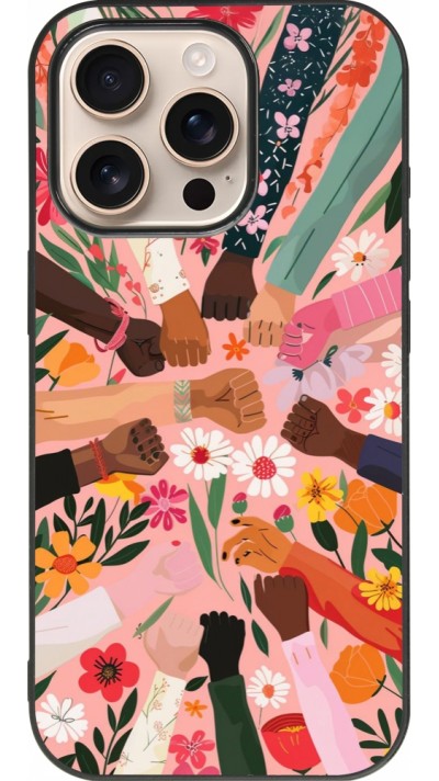 Coque iPhone 16 Pro - Silicone rigide noir Womens day 2026 8