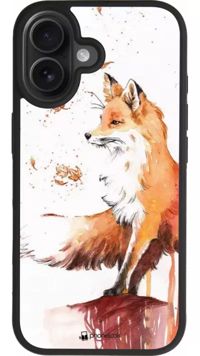 Coque iPhone 17 - Silicone rigide noir Autumn 21 Fox Coque iPhone 17 - Silicone rigide noir Autumn 21 Fox