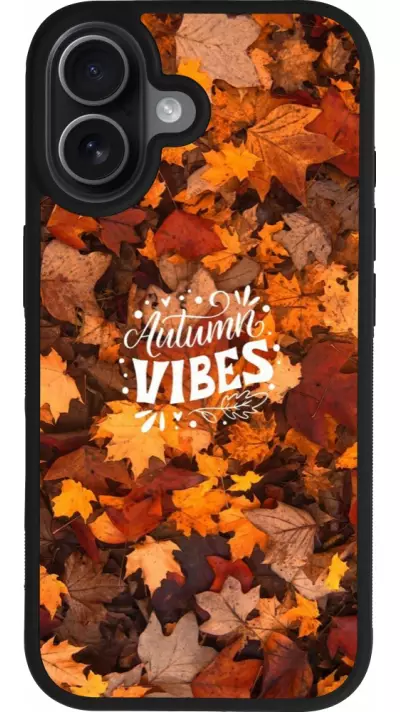 Coque iPhone 17 - Silicone rigide noir Autumn 25 Autumn vibes Coque iPhone 17 - Silicone rigide noir Autumn 25 Autumn vibes