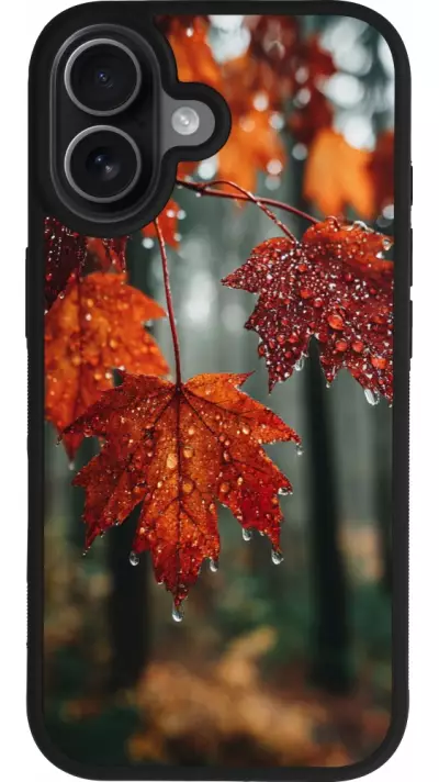 Coque iPhone 17 - Silicone rigide noir Autumn 25 Rain Coque iPhone 17 - Silicone rigide noir Autumn 25 Rain