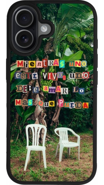 iPhone 17 Case Hülle - Silikon schwarz Chairs DTMF