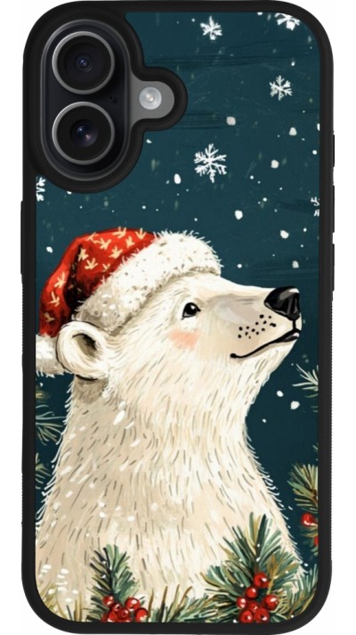 iPhone 17 Case Hülle - Silikon schwarz Christmas 25 Bear