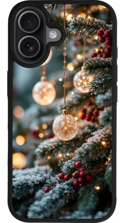 Coque iPhone 17 - Silicone rigide noir Christmas 25 Xmas Decorated Tree