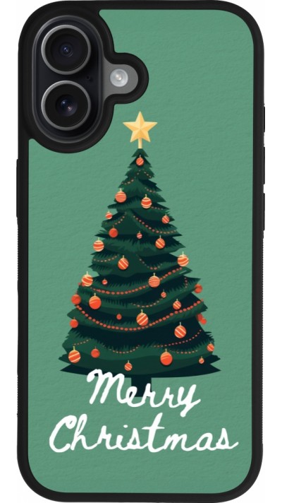 Coque iPhone 17 - Silicone rigide noir Christmas 25 Xmas Tree