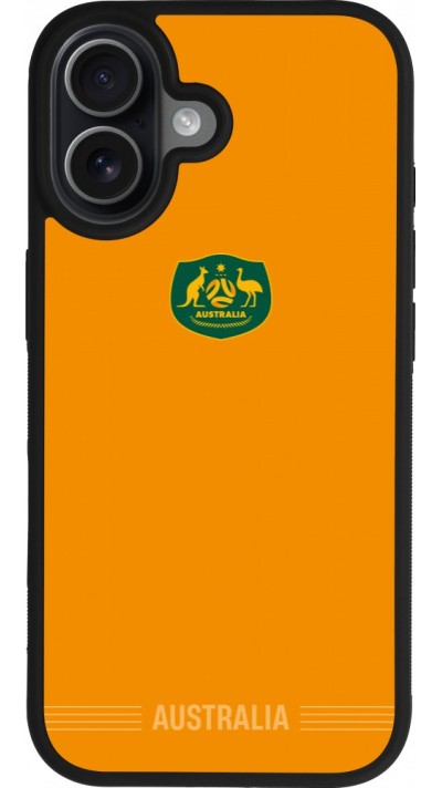 iPhone 17 Case Hülle - Silikon schwarz Australien 2026 personalisierbares Fussballtrikot