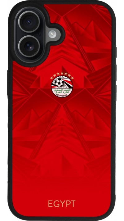 iPhone 17 Case Hülle - Silikon schwarz Ägypten 2026 personalisierbares Fussballtrikot