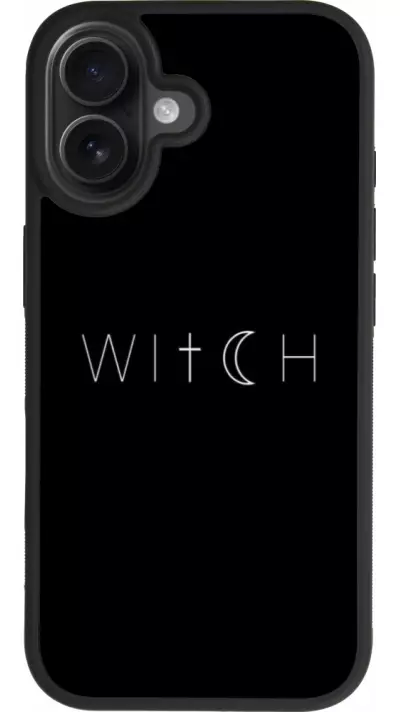 Coque iPhone 17 - Silicone rigide noir Halloween 22 witch word Coque iPhone 17 - Silicone rigide noir Halloween 22 witch word