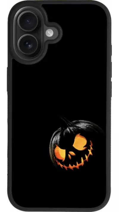 Coque iPhone 17 - Silicone rigide noir Halloween 2023 discreet pumpkin Coque iPhone 17 - Silicone rigide noir Halloween 2023 discreet pumpkin