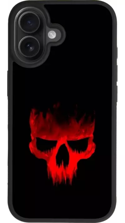Coque iPhone 17 - Silicone rigide noir Halloween 2023 scary skull Coque iPhone 17 - Silicone rigide noir Halloween 2023 scary skull