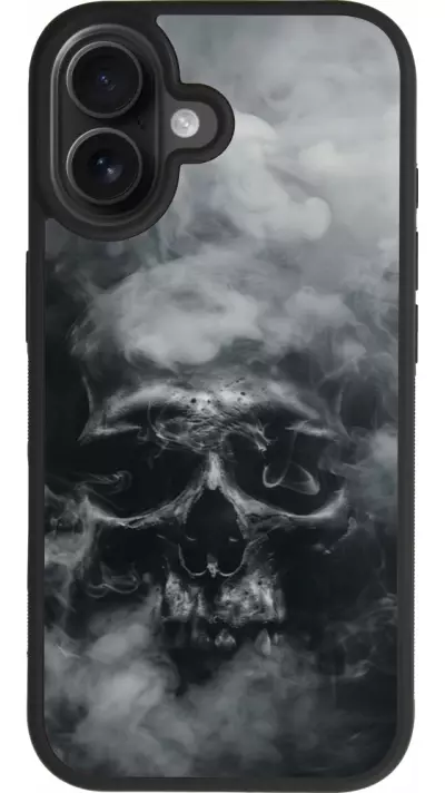 Coque iPhone 17 - Silicone rigide noir Halloween 2024 smoky skull Coque iPhone 17 - Silicone rigide noir Halloween 2024 smoky skull