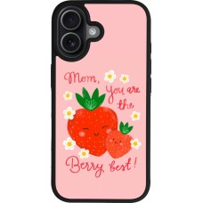 iPhone 17 Case Hülle - Silikon schwarz Mom 2026 Berry best