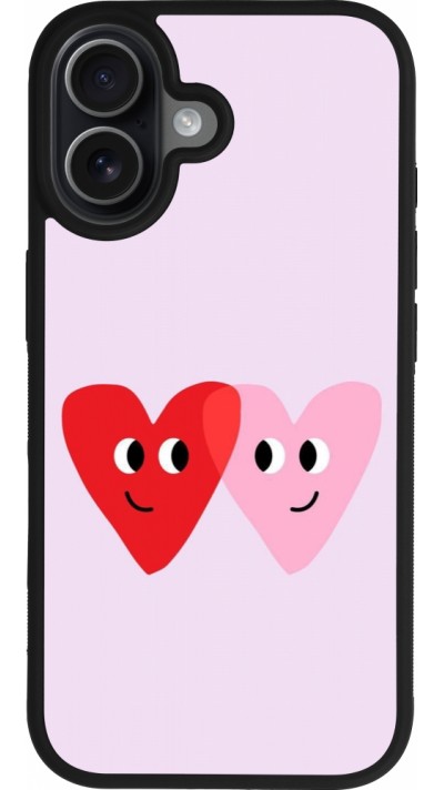 Coque iPhone 17 - Silicone rigide noir Saint Valentines Day 26 Heart