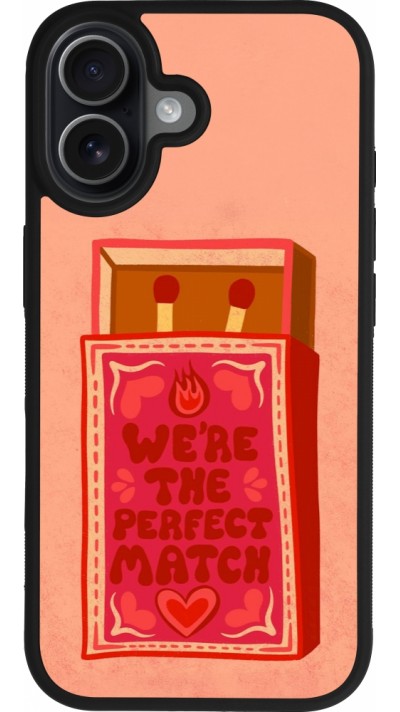 Coque iPhone 17 - Silicone rigide noir Saint Valentines Day 26 Perfect Match