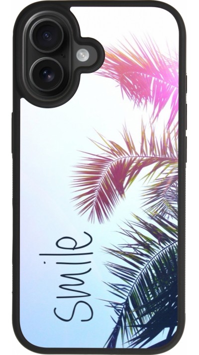 Coque iPhone 17 - Silicone rigide noir Smile 05 Coque iPhone 17 - Silicone rigide noir Smile 05