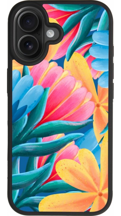 Coque iPhone 17 - Silicone rigide noir Spring 23 colorful flowers Coque iPhone 17 - Silicone rigide noir Spring 23 colorful flowers