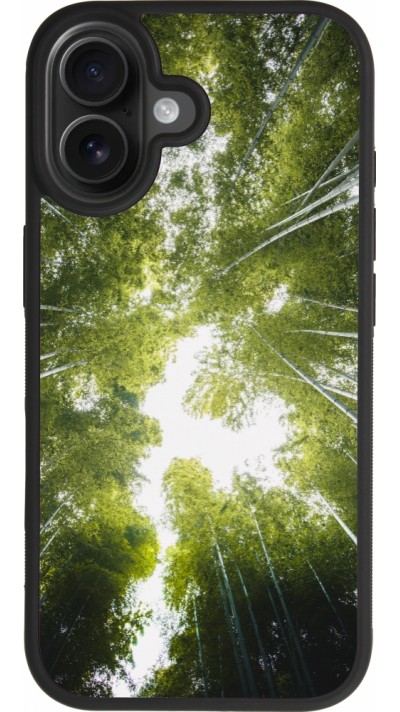 Coque iPhone 17 - Silicone rigide noir Spring 23 forest blue sky Coque iPhone 17 - Silicone rigide noir Spring 23 forest blue sky