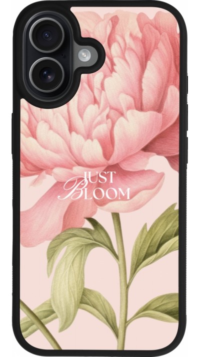 iPhone 17 Case Hülle - Silikon schwarz Just Bloom Spring 2026