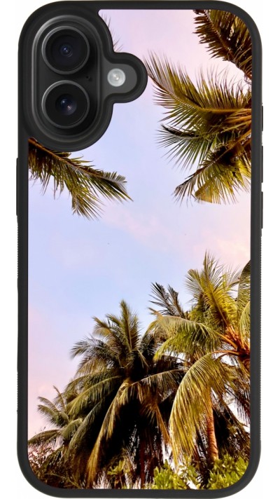 Coque iPhone 17 - Silicone rigide noir Summer 2023 palm tree vibe Coque iPhone 17 - Silicone rigide noir Summer 2023 palm tree vibe