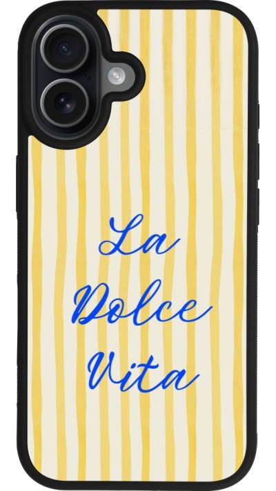 Coque iPhone 17 - Silicone rigide noir The good life 2026