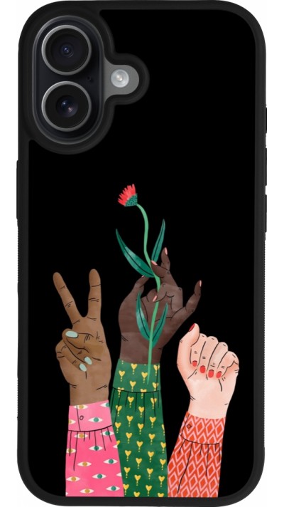 Coque iPhone 17 - Silicone rigide noir Womens day 2026 2