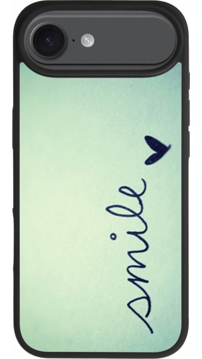 Coque iPhone Air - Silicone rigide noir Smile