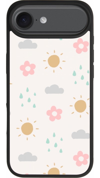 Coque iPhone Air - Silicone rigide noir Spring 23 weather