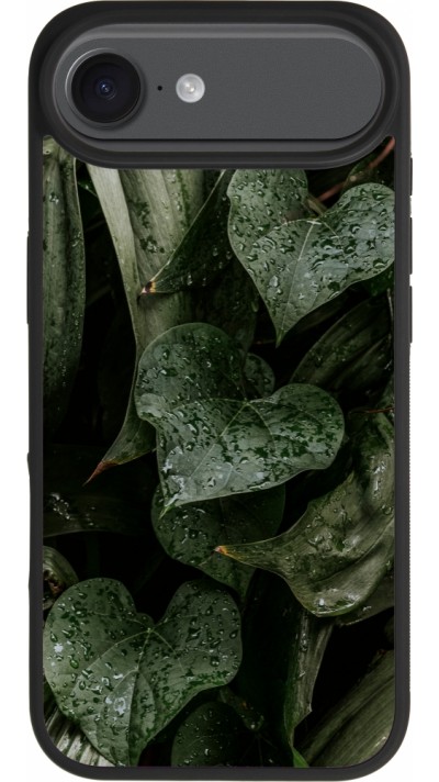 Coque iPhone Air - Silicone rigide noir Spring 23 fresh plants