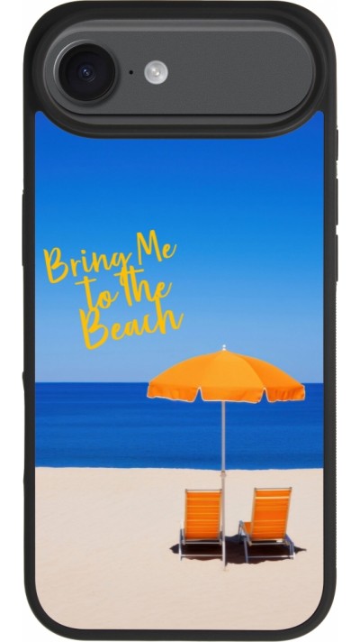 Coque iPhone Air - Silicone rigide noir Summer 2025 Bring me to the beach