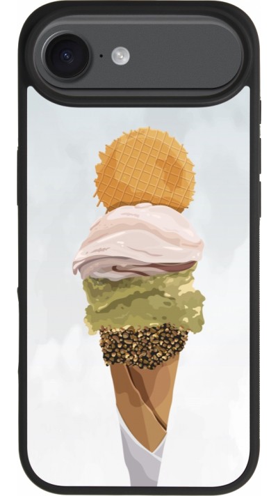 Coque iPhone Air - Silicone rigide noir Summer 2025 Cornet