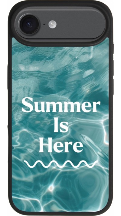 Coque iPhone Air - Silicone rigide noir Summer 2025 Summer is here